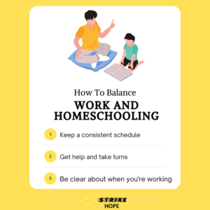 work & homeschooling